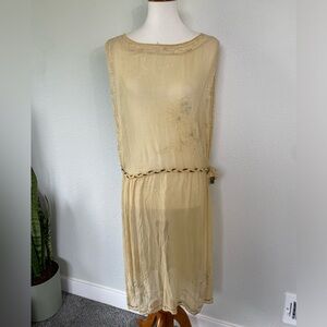 Vintage/antique 1920’s drop waist gauze dress